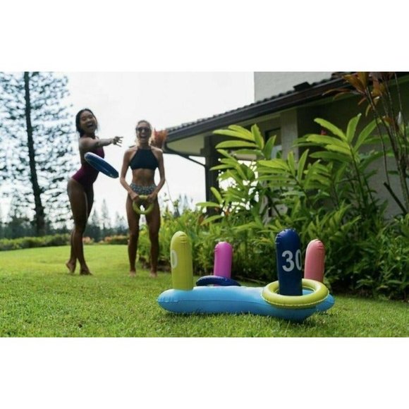 PoolCandy Inflatable Ring Toss 7.7" Length x 1.75" Width x 10.2" Height $34 - Picture 5 of 7